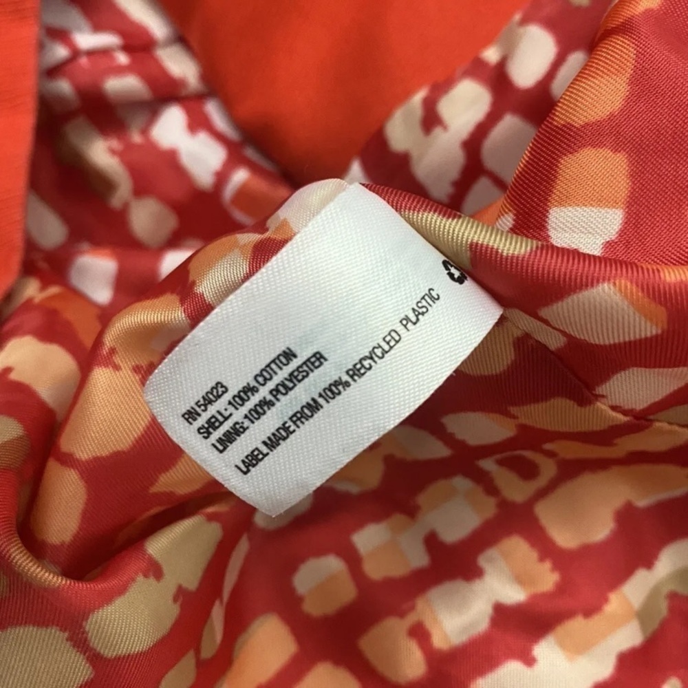 GAP Women Red Double Breasted Lined Coat Size XS Cotton Long Sleeve Jacket M1‌‌‌ - Picture 5 of 6